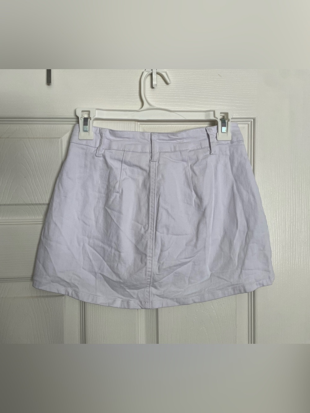 Eddoyee Size Small White High-Rise Women's Mini skort with Front Pockets - Picture 4 of 7